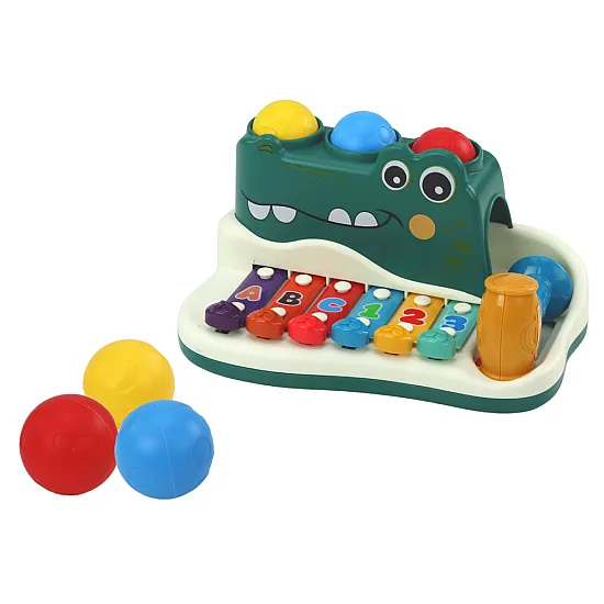 Krokodilo formos ksilofono pianinas Muzikos instrumentai
