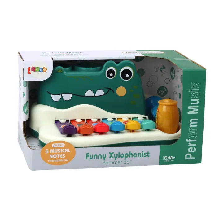 Krokodilformas ksilofona klavieres Mūzikas instrumentai