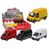 Delivery Car 1:32 Lights Sounds Red Black Yellow White Rotaļlietu automašīnas