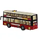 Double Decker City Bus Lights Sounds Red 1:16 Rotaļlietu automašīnas