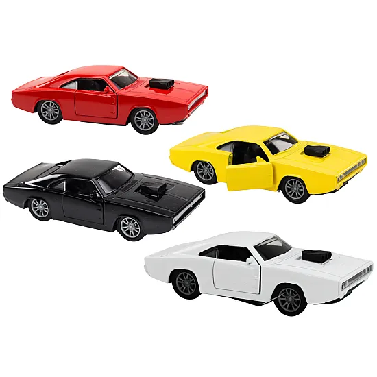Driven Car 1:32 Lights Sounds White Red Black Yellow Rotaļlietu automašīnas