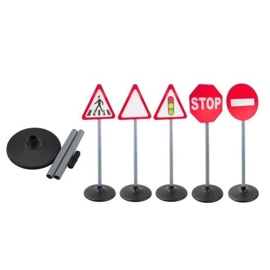 Educational Road Signs Warning Set 5 Pcs 70cm Saimnieki