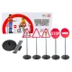 Educational Road Signs Warning Set 5 Pcs 70cm Saimnieki