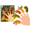 Dinozauru formas pirkstu leļļu komplekts 5 gb Dinozauri