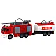 Fire Department With Trailer Fire Truck 1:16 Sounds of Light Rotaļlietu automašīnas