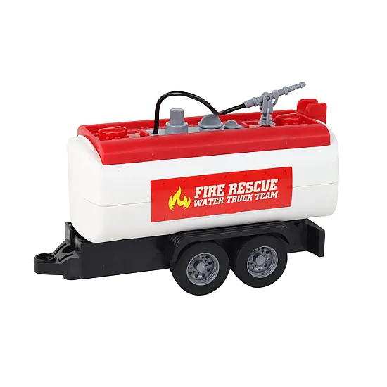 Fire Department With Trailer Fire Truck 1:16 Sounds of Light Rotaļlietu automašīnas