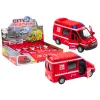 Fire Truck 1:32 Opening Doors Lights Sounds Drive Red Rotaļlietu automašīnas