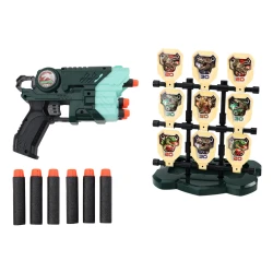 Šaušanas komplekts ar šauteni un dinozauru mērķi