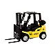 Forklift Friction Drive Metal Yellow Toy cars
