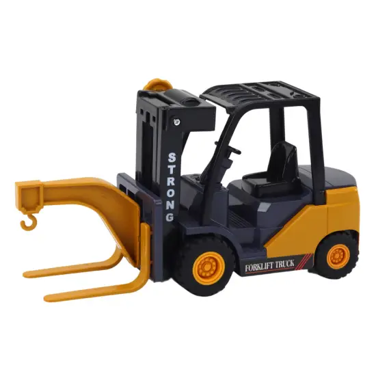 Forklift With Hook Adjustable Friction Drive Yellow Rotaļlietu automašīnas
