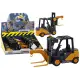 Forklift With Hook Adjustable Friction Drive Yellow Rotaļlietu automašīnas
