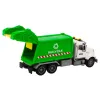 Garbage truck Garbage bins Lights Sounds Drive White and green Rotaļlietu automašīnas