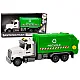 Garbage truck Garbage bins Lights Sounds Drive White and green Rotaļlietu automašīnas
