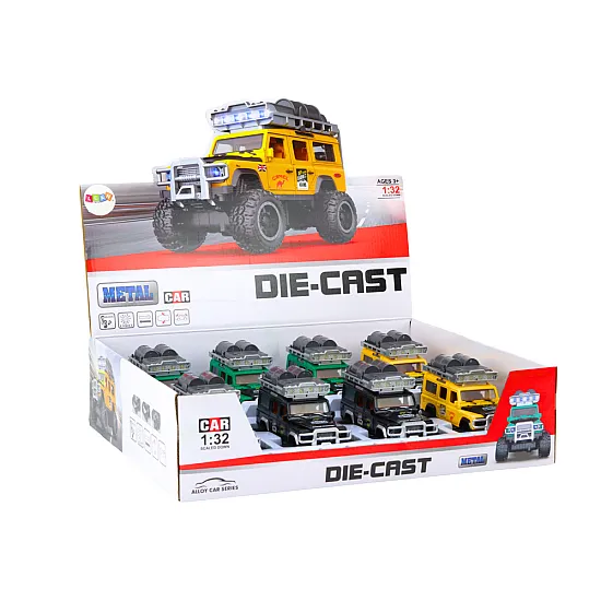 Guard Off-Road Car 1:32 Metal Drive Lights Sounds Rotaļlietu automašīnas