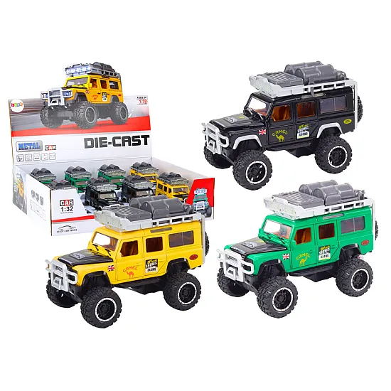 Guard Off-Road Car 1:32 Metal Drive Lights Sounds Rotaļlietu automašīnas