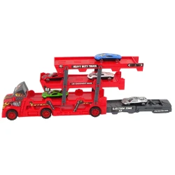 Liela trīsstāvu lieljaudas kravas automašīna