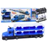 Lora Tow Truck Race Track 2in1 Lights Sounds Signs Cars Blue Rotaļlietu automašīnas