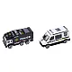 Lora Tow Truck Race Track 2in1 Lights Sounds Signs Cars Blue Samochody-zabawki