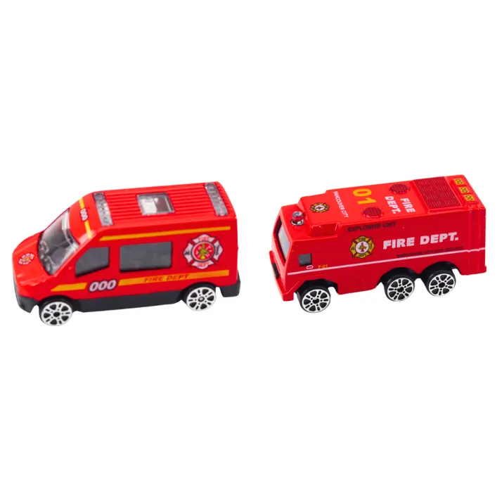 Lora Tow Truck Race Track 2in1 Lights Sounds Signs Cars Red Rotaļlietu automašīnas