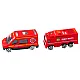 Lora Tow Truck Race Track 2in1 Lights Sounds Signs Cars Red Samochody-zabawki