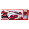 Lora Tow Truck Race Track 2in1 Lights Sounds Signs Cars Red Rotaļlietu automašīnas