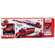 Lora Tow Truck Race Track 2in1 Lights Sounds Signs Cars Red Samochody-zabawki