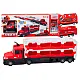 Lora Tow Truck Race Track 2in1 Lights Sounds Signs Cars Red Samochody-zabawki