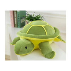 Plīša zaļš bruņurupucis 45 cm