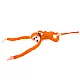Mascot Plush Monkey with Baby, Orange 90 cm Plīša rotaļlietas