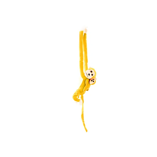 Mascot Plush Monkey with Baby, Yellow 70 cm Plīša rotaļlietas