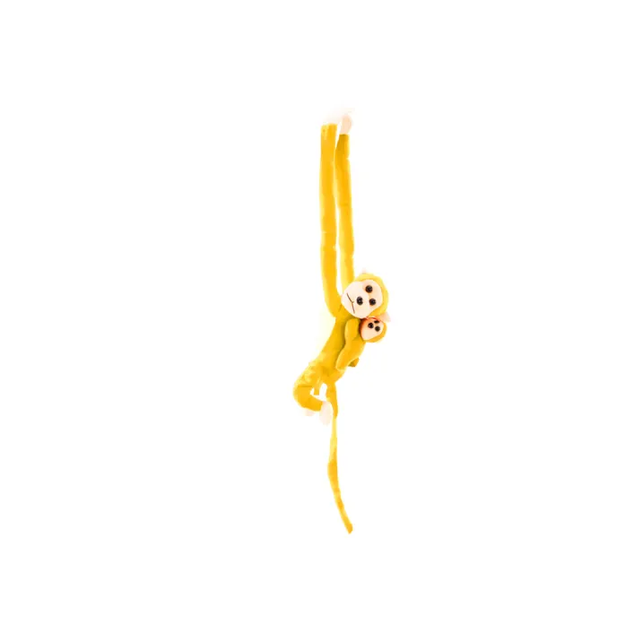 Mascot Plush Monkey with Baby, Yellow 70 cm Plīša rotaļlietas