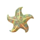 Mascot Plush Starfish Green Pillow 20 cm Plīša rotaļlietas