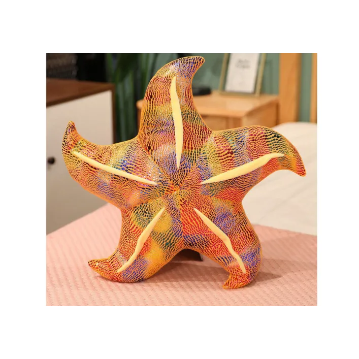 Mascot Plush Starfish Yellow Pillow 20 cm Plīša rotaļlietas