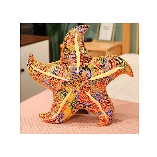 Mascot Plush Starfish Yellow Pillow 45 cm Plīša rotaļlietas