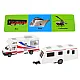 Metal components Camper + Caravan Vehicle Set Rotaļlietu automašīnas