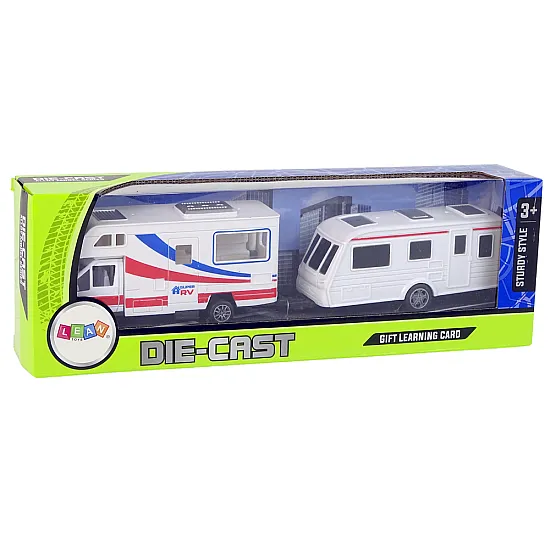 Metal components Camper + Caravan Vehicle Set Rotaļlietu automašīnas