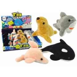 Mini plīša jūras dzīvnieki 4 modeļi