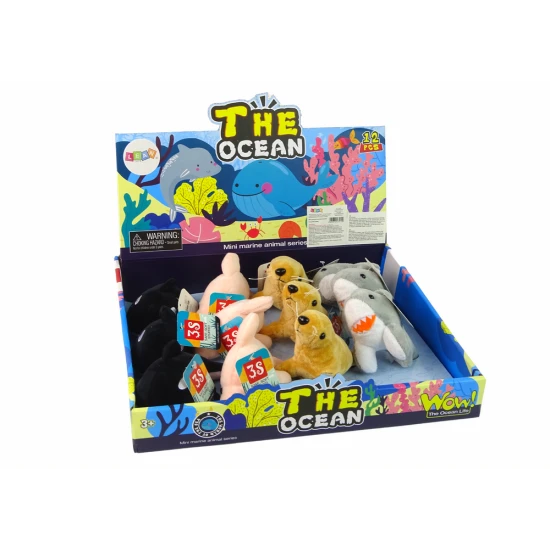 Mini plīša jūras dzīvnieki 4 modeļi Plīša rotaļlietas
