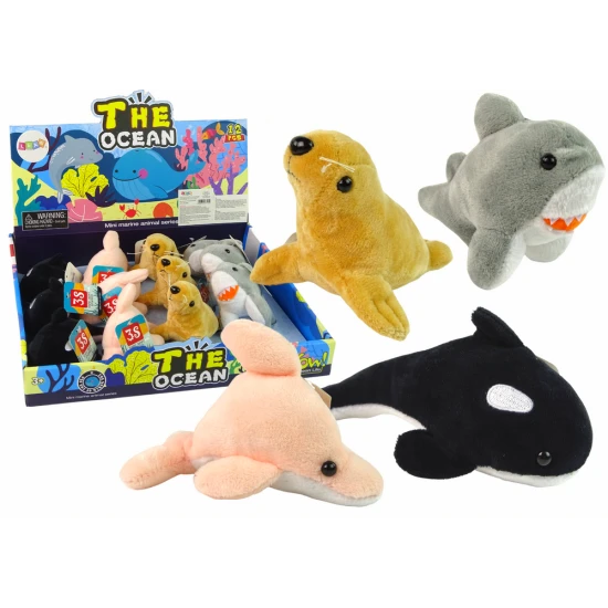 Mini plīša jūras dzīvnieki 4 modeļi Plīša rotaļlietas