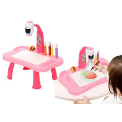 Mini rozā projektors 2in1 