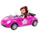 Mini Doll Car Cabriolet Dog Set Rotaļlietu automašīnas