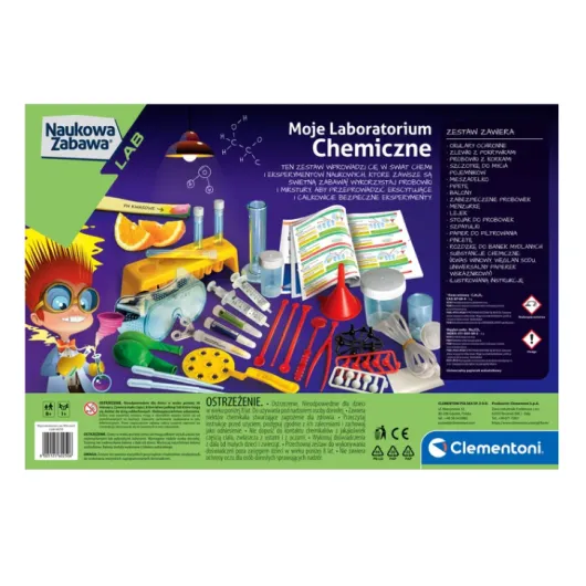 My Chemical Laboratory Set Polish Language Clementoni 60250 Saimnieki