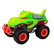 Off-Road Car Dinosaur T-Rex Lights Sounds Drive Green Rotaļlietu automašīnas