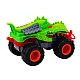 Off-Road Car Dinosaur T-Rex Lights Sounds Drive Green Rotaļlietu automašīnas
