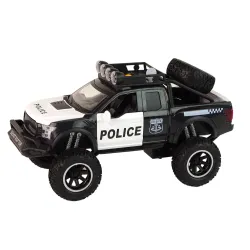 Juodas policijos visureigis