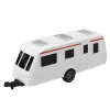 Set of Metal Car with Camper Trailer Orange Rotaļlietu automašīnas
