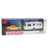 Set of Metal Car with Camper Trailer Orange Rotaļlietu automašīnas