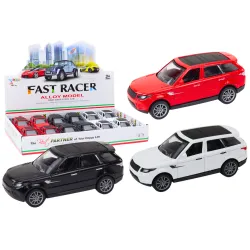 Vieglais automobilis 1:36 Braukt metālisks melns, balts, balts, sarkans