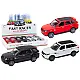 Passenger Car 1:36 Drive Metal Black White Red Rotaļlietu automašīnas