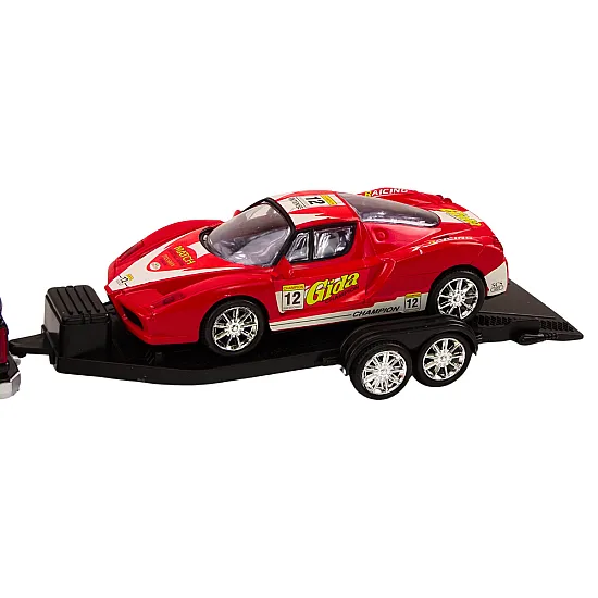 Pickup Truck With Tow Truck Semi-Trailer Sports Car Off-road Set Samochody-zabawki